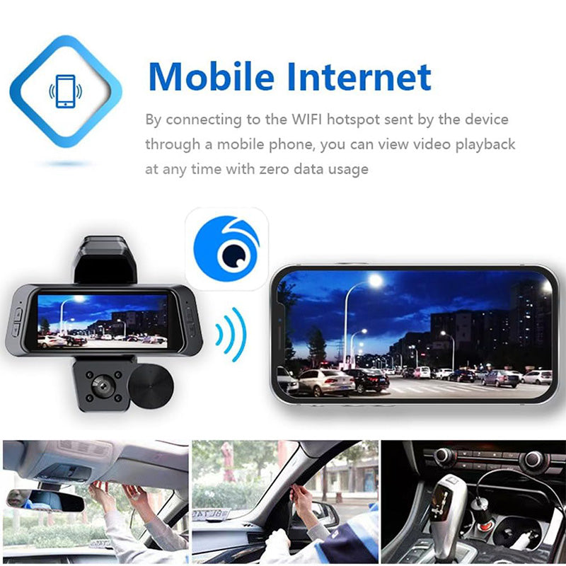🔥2025 new hot sale🔥 HD 3-Lens Night Vision Wide Angle Dash Cam