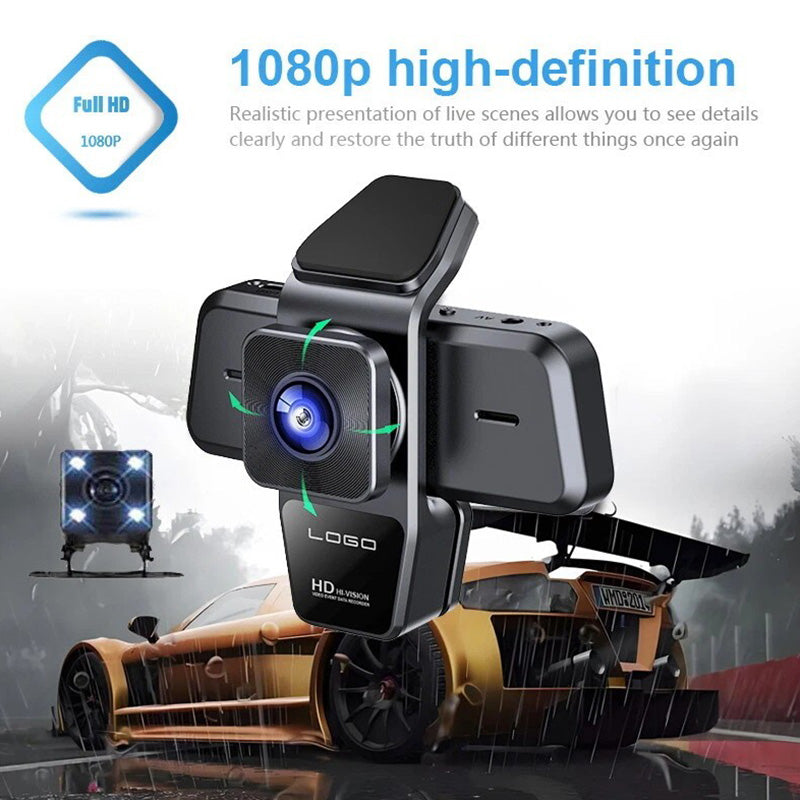 🔥2025 new hot sale🔥 HD 3-Lens Night Vision Wide Angle Dash Cam