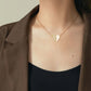 ✨ New Couple Necklace 2025 📿💖Premium Gold Diamond Magnetic Heart Necklace