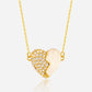 ✨ New Couple Necklace 2025 📿💖Premium Gold Diamond Magnetic Heart Necklace