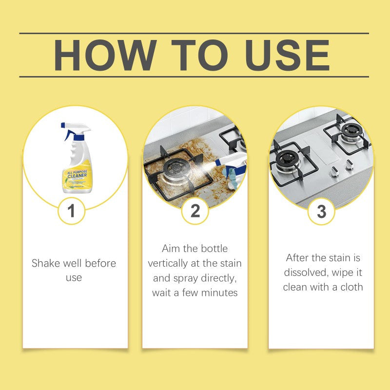 All-Purpose Powerful Kitchen Cleaning Spray, Deodorizing & Refreshing