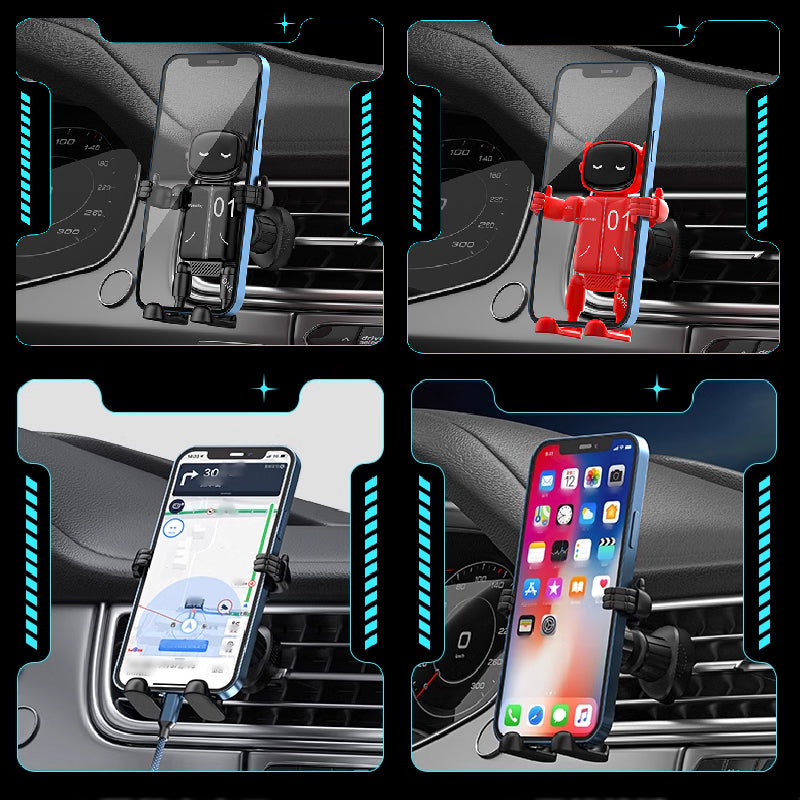 Universal Robot Creative Car Phone Holder