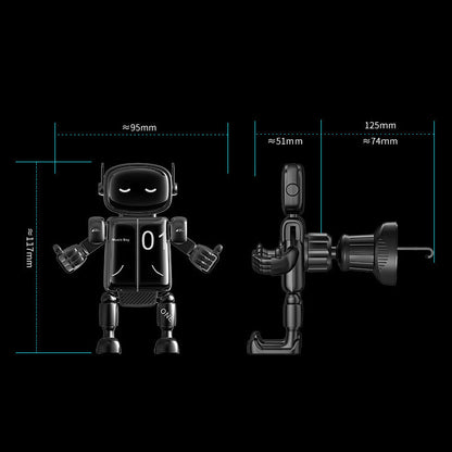 Universal Robot Creative Car Phone Holder