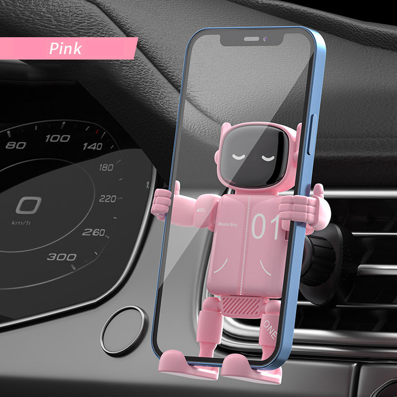 Universal Robot Creative Car Phone Holder