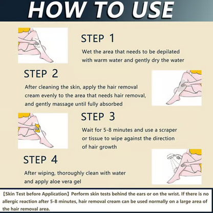 🔥Limited Sale-Buy 1 Get 1 Free!🎁Painless Full Body Hair Removal Cream 💧✨