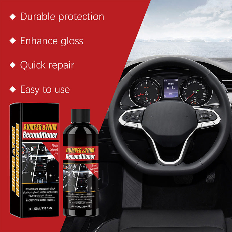 🎉Buy 2 Get 1 Free🎉Car Black Plastic Interior Restorer