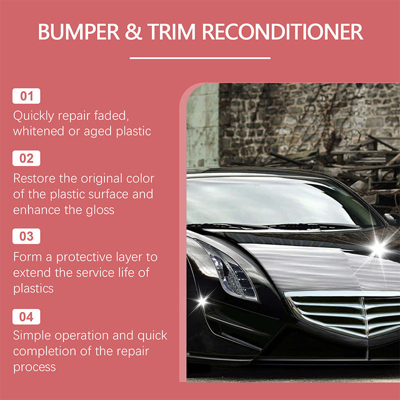 🎉Buy 2 Get 1 Free🎉Car Black Plastic Interior Restorer