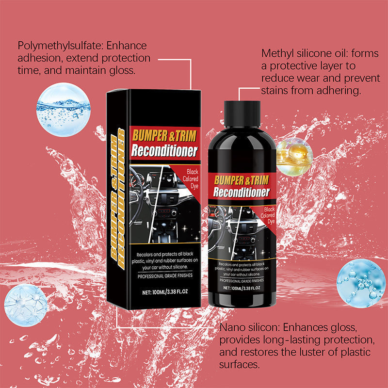 🎉Buy 2 Get 1 Free🎉Car Black Plastic Interior Restorer