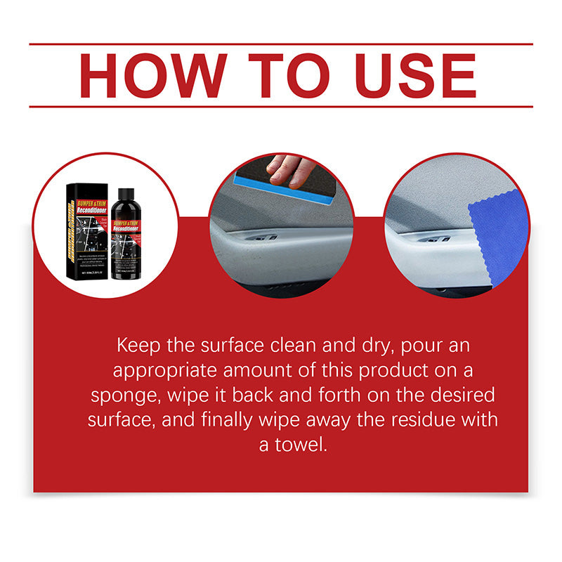 🎉Buy 2 Get 1 Free🎉Car Black Plastic Interior Restorer