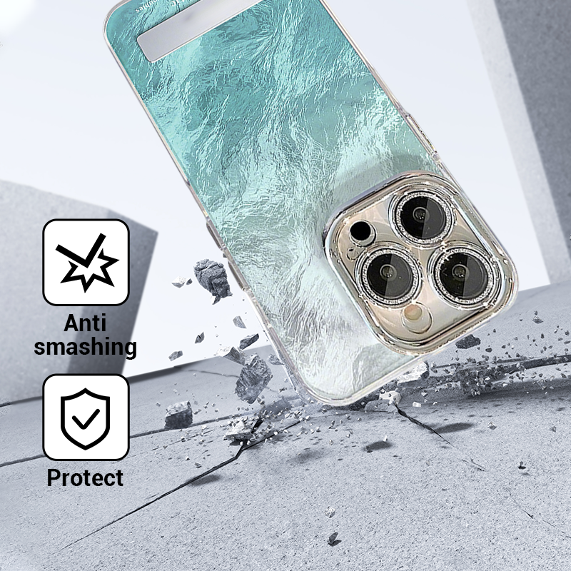 💜LAST DAY - 50% off💜Gradient Phone Case with Stand & Chain for iPhone Series