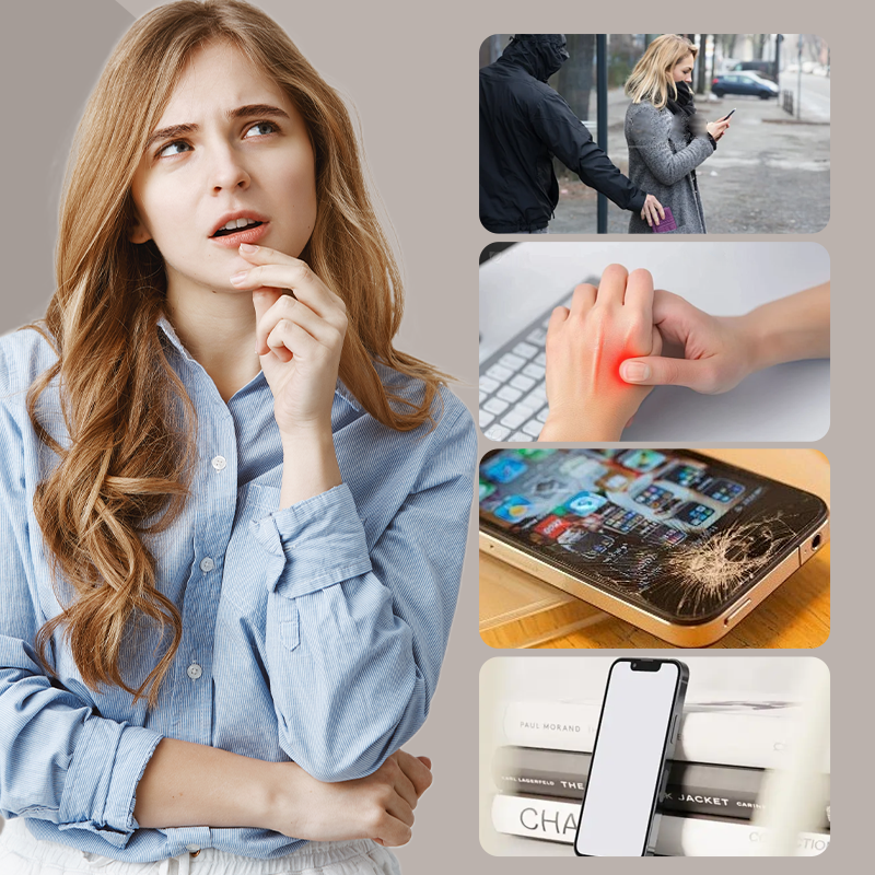 💜LAST DAY - 50% off💜Gradient Phone Case with Stand & Chain for iPhone Series