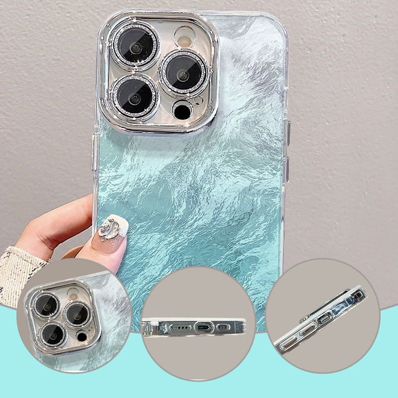 💜LAST DAY - 50% off💜Gradient Phone Case with Stand & Chain for iPhone Series