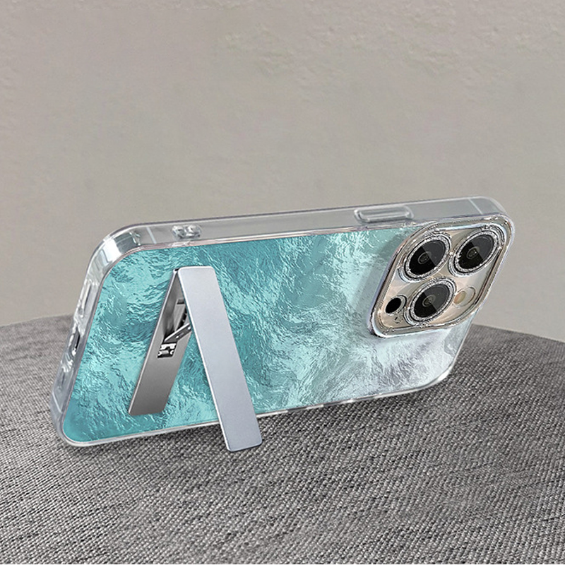 💜LAST DAY - 50% off💜Gradient Phone Case with Stand & Chain for iPhone Series