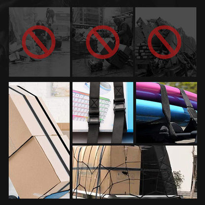 Pousbo® Heavy-Duty Ratchet Strap Cargo Binding Belt