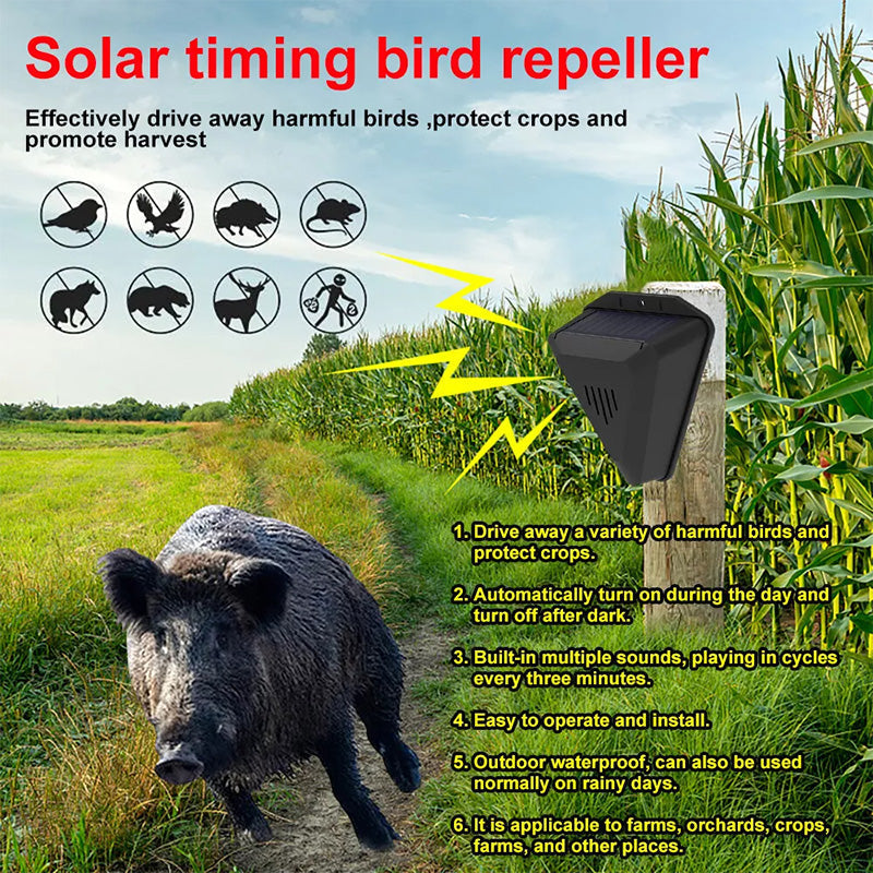 Waterproof Solar Outdoor Bird Repeller