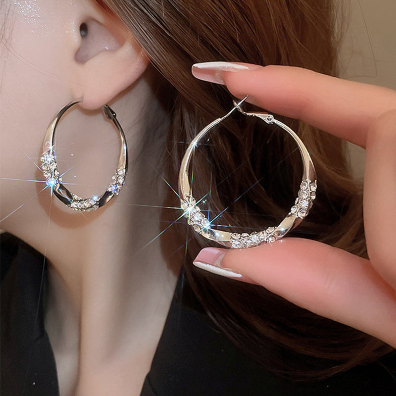 💖LAST DAY SALE 50% OFF💖Circle Earrings with Zirconia