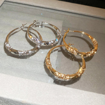 💖LAST DAY SALE 50% OFF💖Circle Earrings with Zirconia