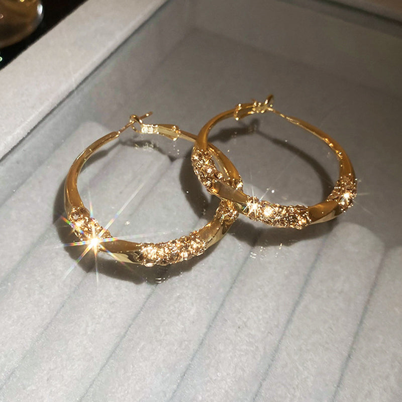 💖LAST DAY SALE 50% OFF💖Circle Earrings with Zirconia