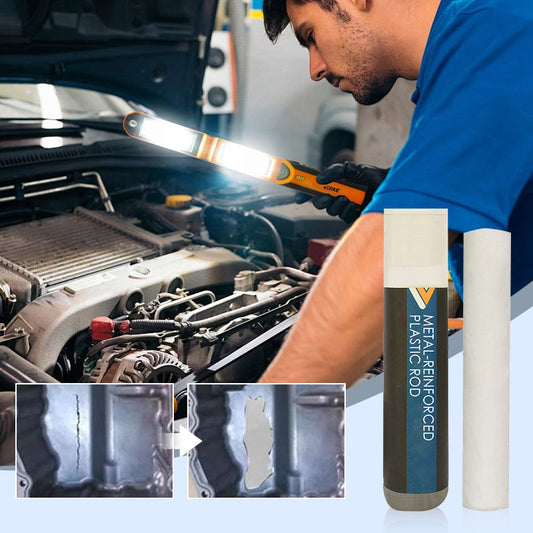 Metal-Reinforced Plastic Rod