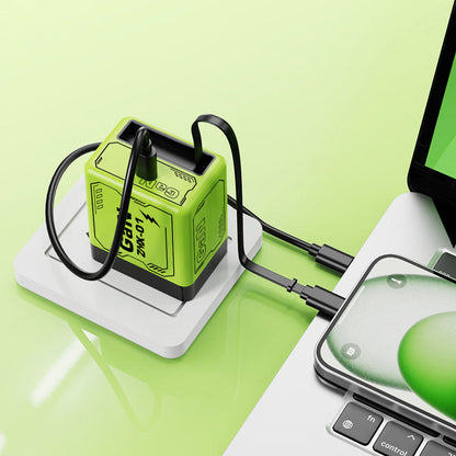 🔥Quick charger adapter with retractable type C cable & connector