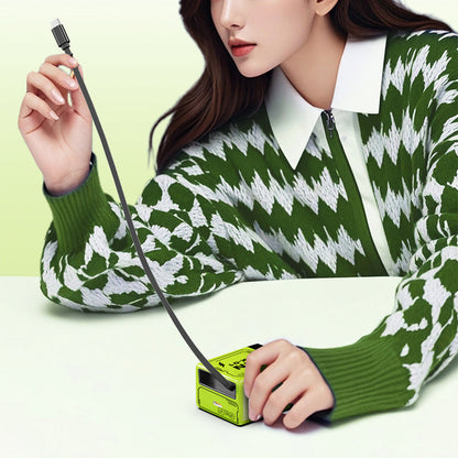 🔥Quick charger adapter with retractable type C cable & connector