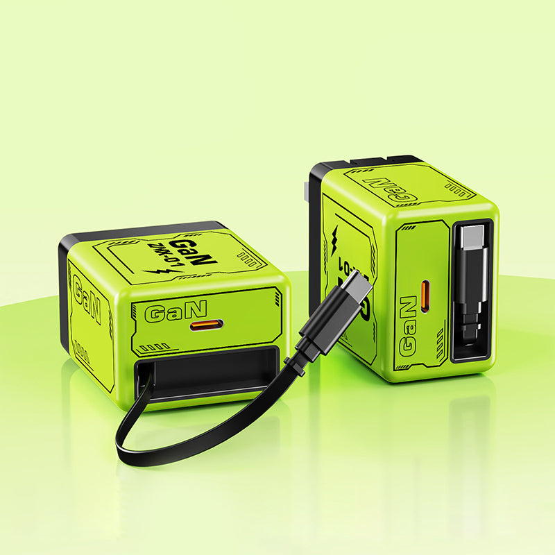 🔥Quick charger adapter with retractable type C cable & connector