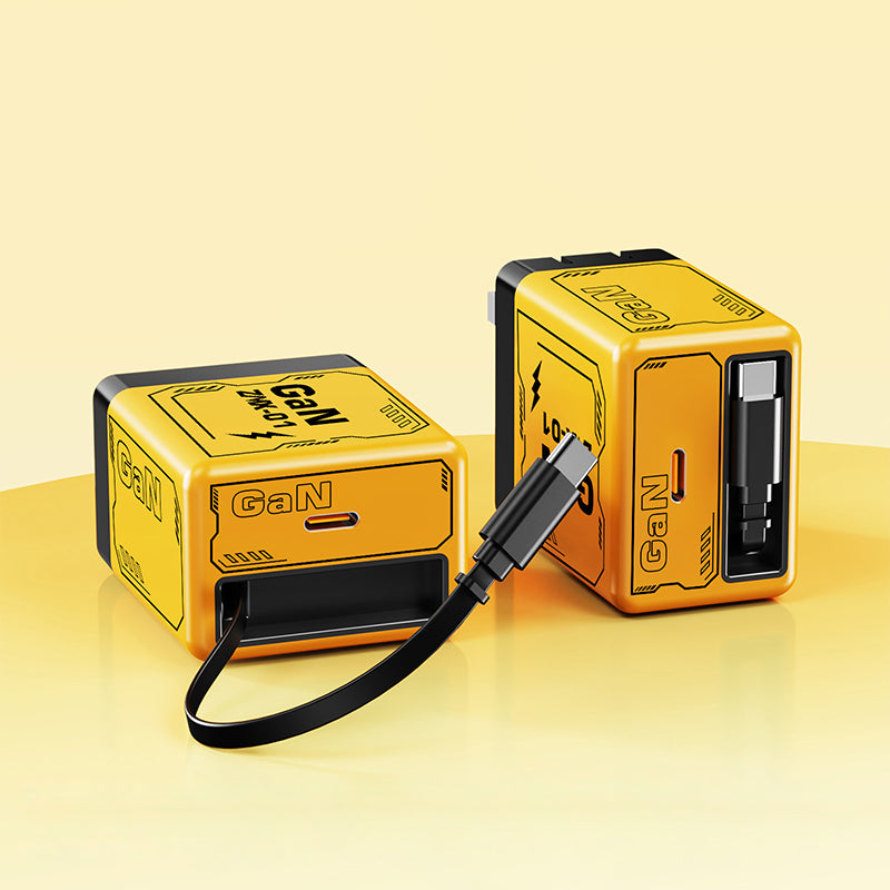 🔥Quick charger adapter with retractable type C cable & connector