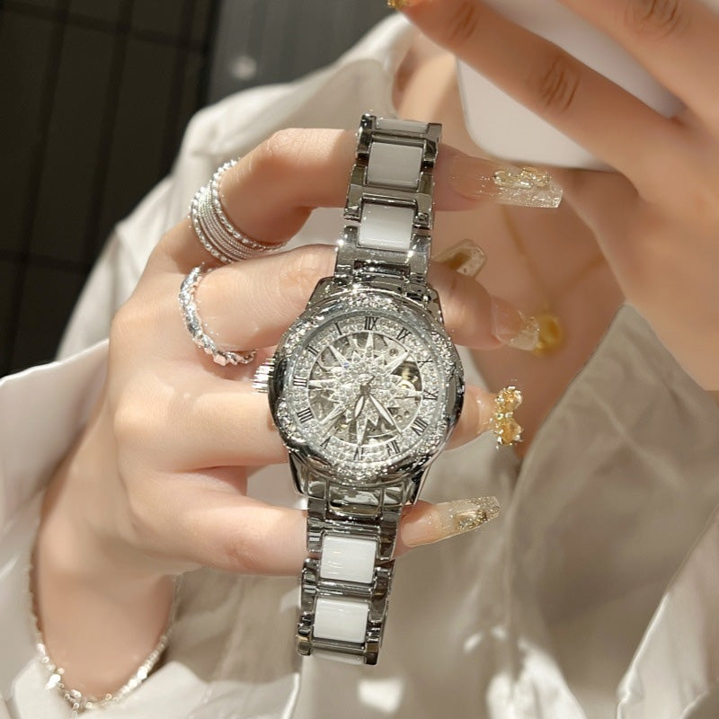 🔥 Women's Rhinestone Quartz Watch