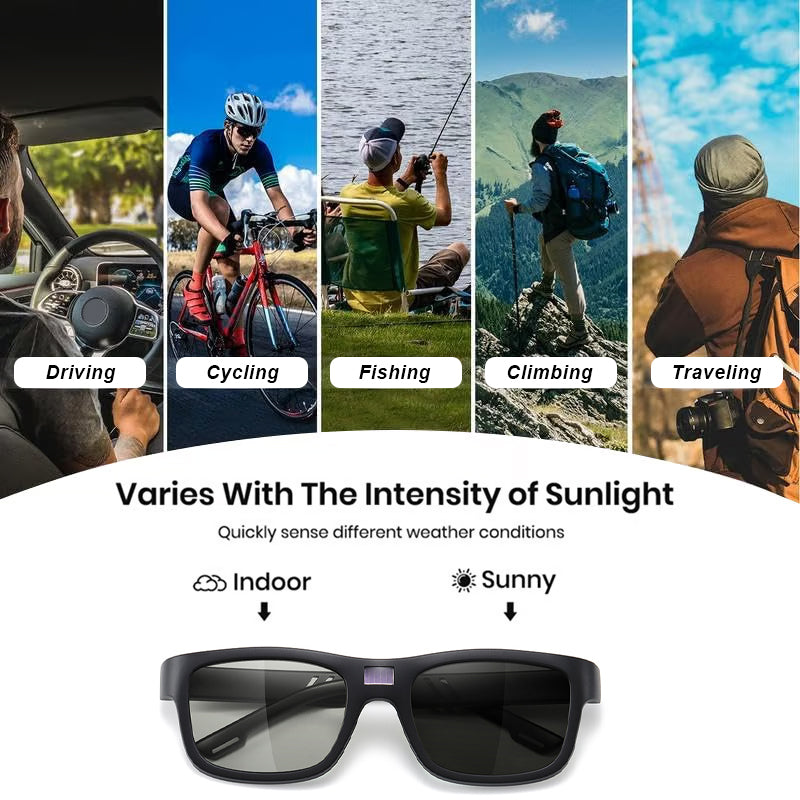 ⚡ Mother's Day Special Offer! Auto-Dimming Sunglasses - HD Vision in Any Light 🌥️🛡️ 100% UV Blocking