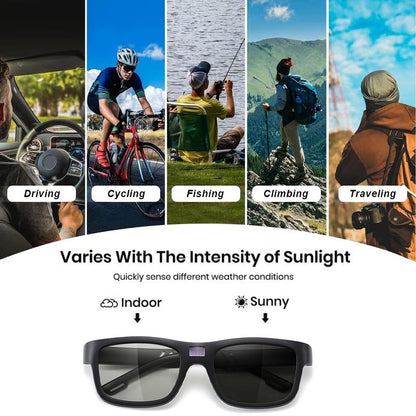 ⚡ Mother's Day Special Offer! Auto-Dimming Sunglasses - HD Vision in Any Light 🌥️🛡️ 100% UV Blocking
