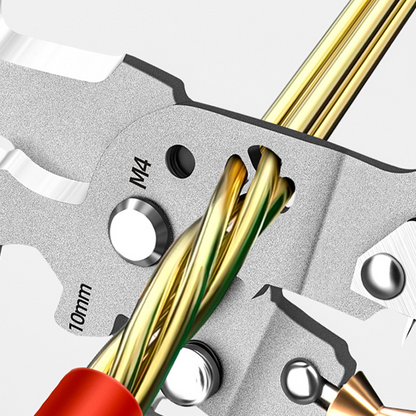 Multifunctional Foldable Wire Stripping Scissors with Electrical Test