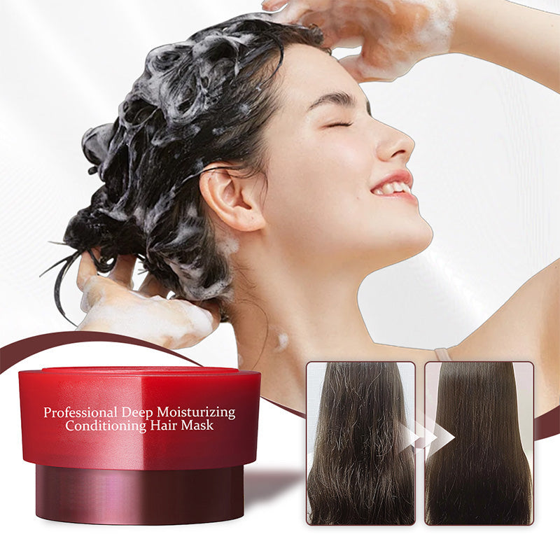 💥Now on sale around the world🔥Newly Developed Deep Moisturizing Hair Mask⏲️Limited time offer buy more get more free