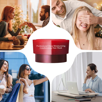 💥Now on sale around the world🔥Newly Developed Deep Moisturizing Hair Mask⏲️Limited time offer buy more get more free