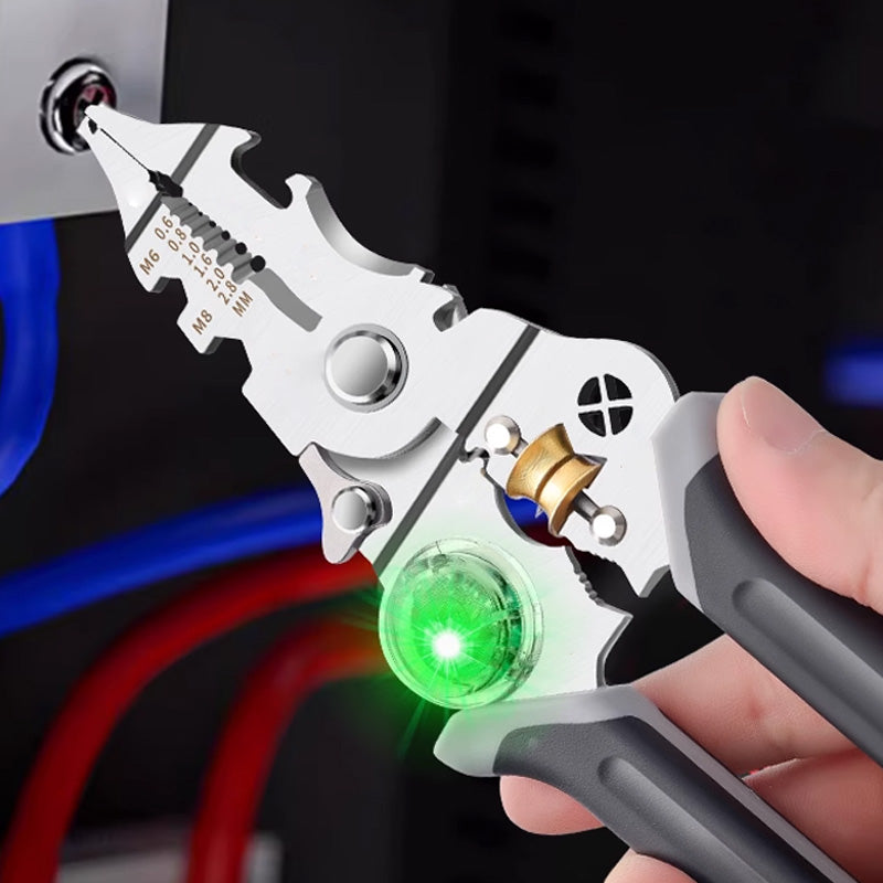 ⏳Time-limited Special⌛10-in-1 Multi-Functional Wire Stripper Scissors With Electrical Test