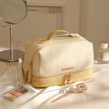 Double Layer Large Makeup Bag for Women