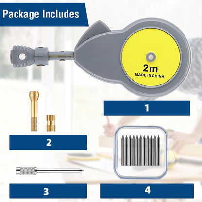 Retractable Tape Measure Compass