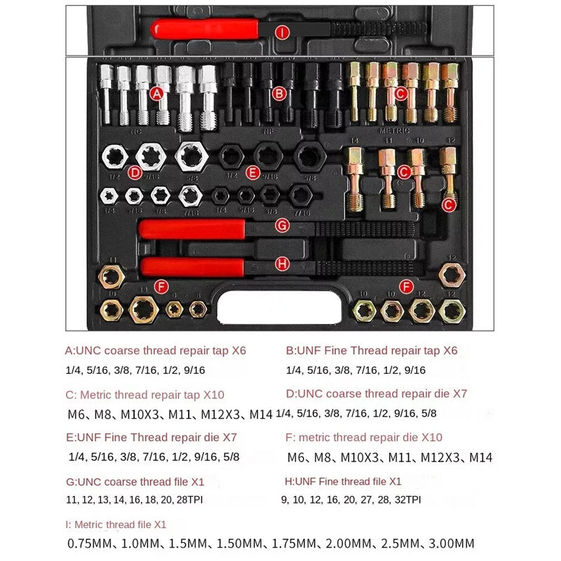 ✨🪛Nut Screw Thread Repair Tool Set