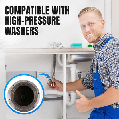 Heavy-Duty Torpedo-Shaped Jet Nozzle for High-Flow Drain Cleaning