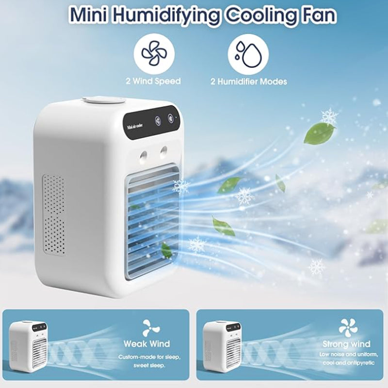 FREE SHIPPING🎉2025 New Products Hot Sale✨Mini Portable Air Conditioner Cooler Humidifier,Ultra-Quiet & Energy Saving