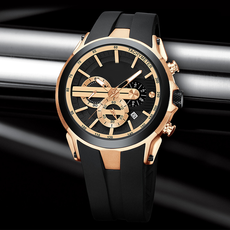 💎Stylish sports watch with luminous display, silicone strap and waterproof design💎