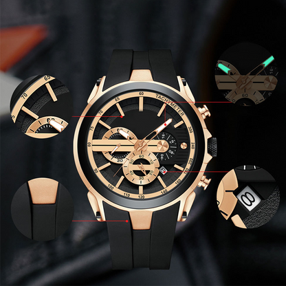 💎Stylish sports watch with luminous display, silicone strap and waterproof design💎