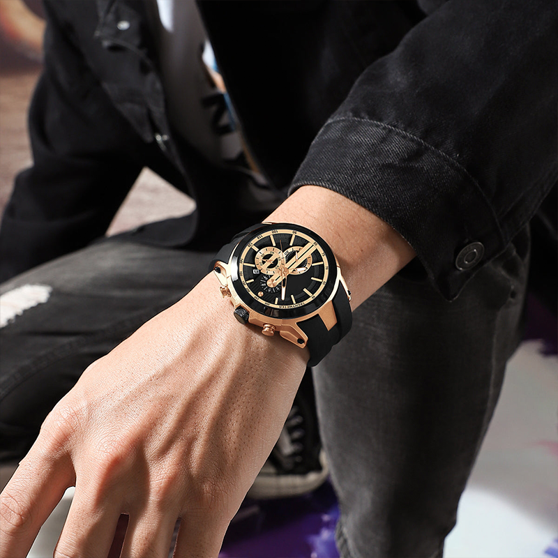 💎Stylish sports watch with luminous display, silicone strap and waterproof design💎