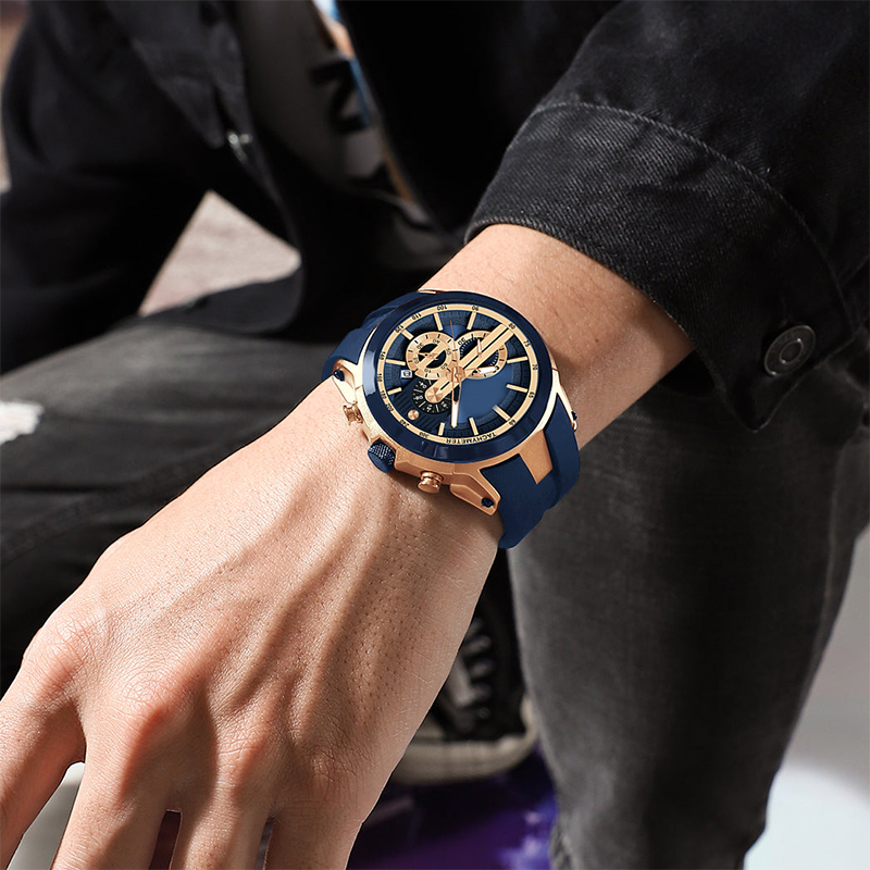 💎Stylish sports watch with luminous display, silicone strap and waterproof design💎