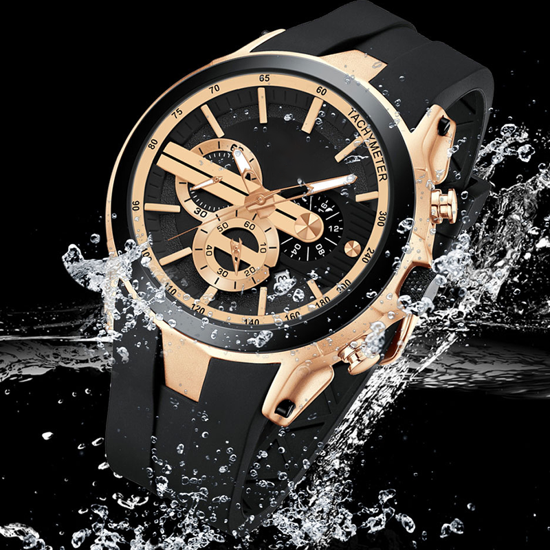 💎Stylish sports watch with luminous display, silicone strap and waterproof design💎