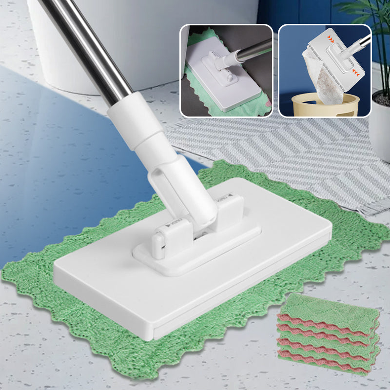 💦Last Day Sales 50% OFF🧹Disposable Dust Mop with 4 Reusable Cloths