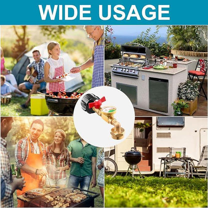 Top-Rated Propane Refill Elbow Adapter with Tank Gauge