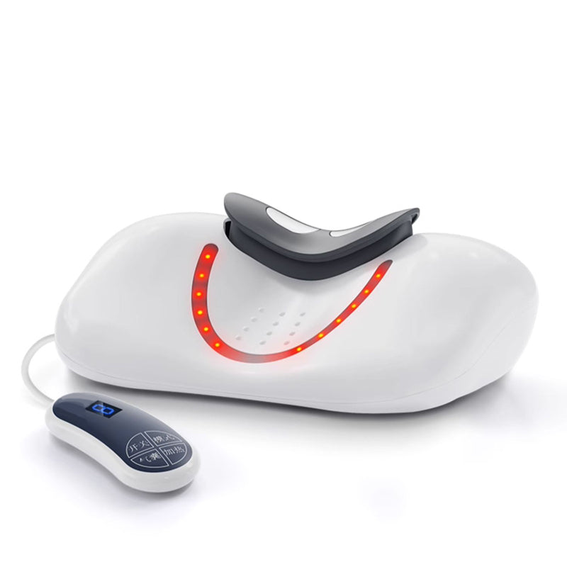 💥🥰Red Light Therapy Neck Traction Pillow