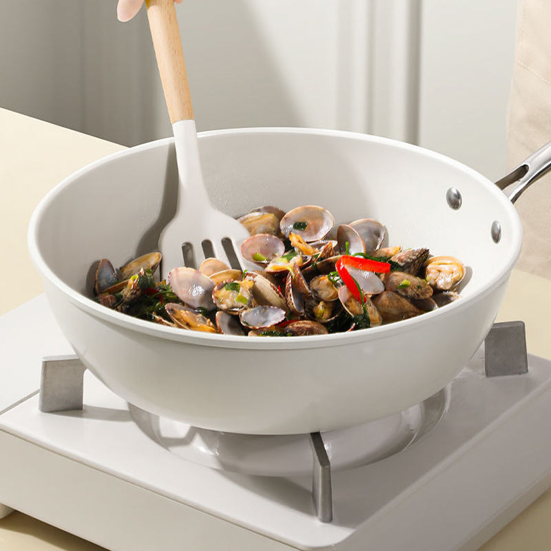 ⏳Time-limited Special⏰Ceramic Non-Stick White Large Cooking Pot