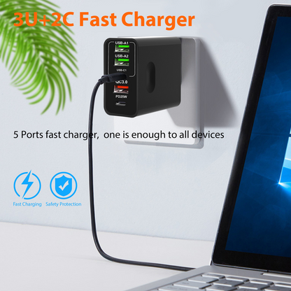 🎉LAST DAY SALE 63% OFF🔥[Practical Gift] 65W & 120W Multiple-Ports Fast Charger