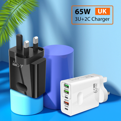 🎉LAST DAY SALE 63% OFF🔥[Practical Gift] 65W & 120W Multiple-Ports Fast Charger